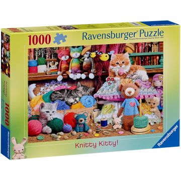Puzzle Ravensburger din 1000 piese - Pisicuțe în fire