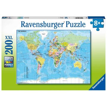Puzzle Ravensburger din 200 XXL de piese - World Map