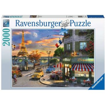 Puzzle Ravensburger din 2000 de piese -Paris Sunset