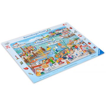 Puzzle Ravensburger din 24 de piese - O zi in port