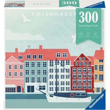 Puzzle Ravensburger din  300 piese - Copenhaga