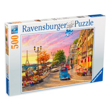 Puzzle Ravensburger din 500 de piese - Seara in Paris