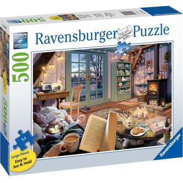 Puzzle Ravensburger din 500 piese XXL - Refugiu confortabil