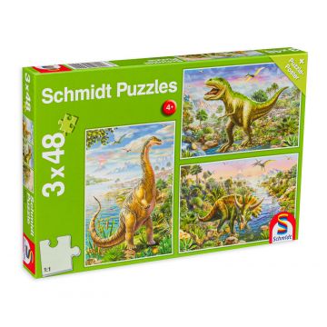 Puzzle Schmidt 3 in 1 - Dinozauri