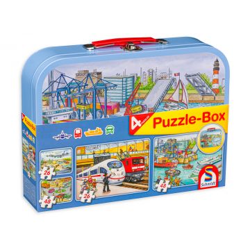 Puzzle Schmidt 4 în 1 - Vehicule