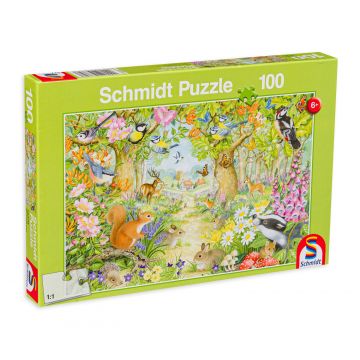 Puzzle Schmidt din 100 de piese - Animal in The Forest