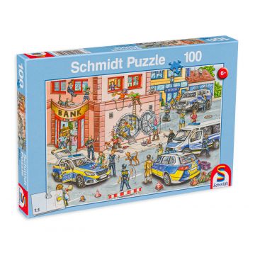 Puzzle Schmidt din 100 de piese - Operațiunea poliției