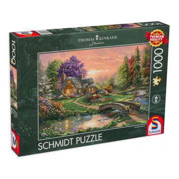 Puzzle Schmidt din 1000 de piese - Casa in padure