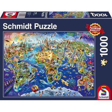Puzzle Schmidt din 1000 de piese - Discover the World