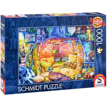 Puzzle Schmidt din 1000 de piese - O vizuină confortabilă