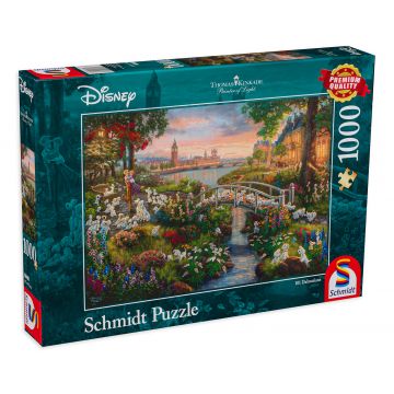 Puzzle Schmidt din 1000 de piese - Thomas Kinkade, 101 Dalmatians