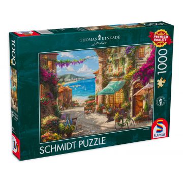 Puzzle Schmidt din 1000 de piese - Thomas Kinkade Italian Cafe