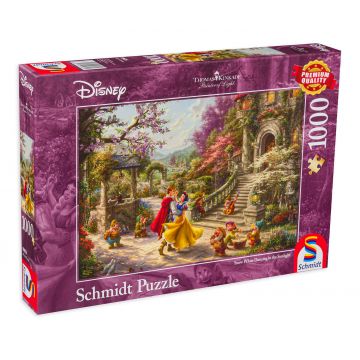 Puzzle Schmidt din 1000 de piese - Thomas Kinkade Snow White Dancing in the Sunlight