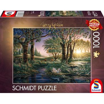 Puzzle Schmidt din 1000 piese - Magia dimineții lângă lac