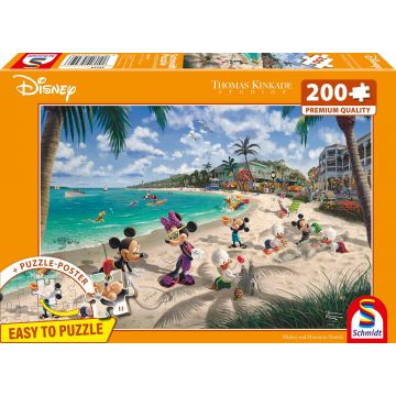 Puzzle Schmidt din 200 piese - Mickey și Minnie în Florida