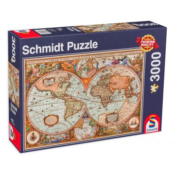Puzzle Schmidt din 3000 de piese - Ancient World Map