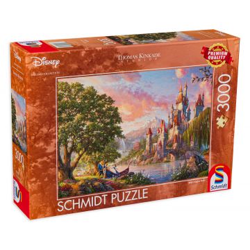Puzzle Schmidt din 3000 de piese - Lumea magică a lui Belle