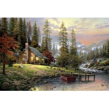 Puzzle Schmidt din 500 de piese - Thomas Kinkade A Peaceful Retreat