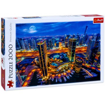 Puzzle Trefl din 2000 de piese - Luminile Dubaiului