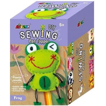 Set creativ Avenir - Coase-ți singur  topper creion, Broasca