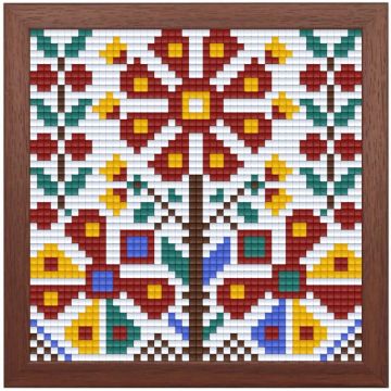 Set creativ cu cadru și pixeli Bright Toys - Broderie bulgară, Motiv 3, Pixel Classic