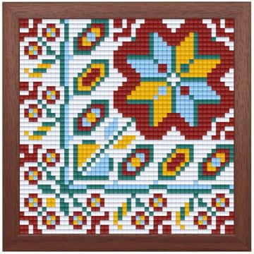 Set creativ cu cadru și pixeli Bright Toys - Broderie bulgară, Motiv 4, Pixel Classic