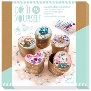 Set creativ Djeco - Mini cutii de depozitare DIY