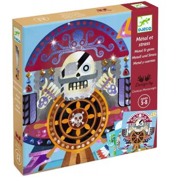 Set creativ  Djeco - Picturi DIY în folie, Înapoi în timp