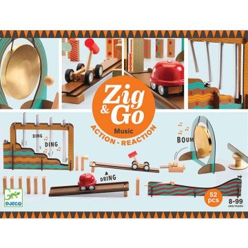 Set de constructie Djeco Zig & Go - 52 piese