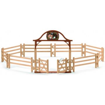 Set figurine Schleich Horse Club - curte cu gard