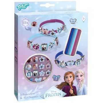 Set Totum -  Frozen, Brățări cu talismane DIY