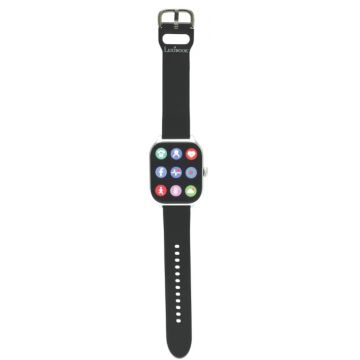 Ceas inteligent Lexibook - Power Watch, iOS/Android, cu curea neagră și albă