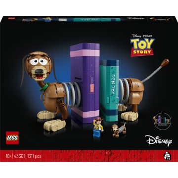 Constructor LEGO Disney - Toy Story: Suporturi pentru cărți cu câinele Slinky (43301)