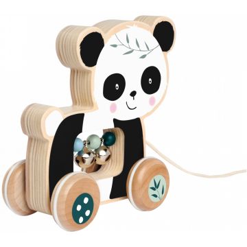 Jucărie de tragere din lemn Eichhorn - panda