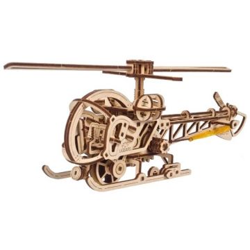 Puzzle 3D din lemn Ugears din 167 piese - Mini elicopter