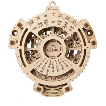 Puzzle 3D din lemn Ugears din 24 piese - Calendar 2.0