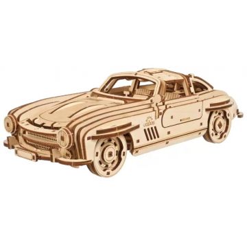 Puzzle 3D din lemn Ugears din 262 piese - Mașină sport coupe