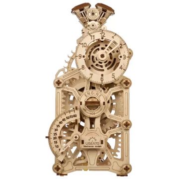 Puzzle 3D din lemn Ugears din 265 piese - Ceas mecanic