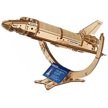 Puzzle 3D din lemn Ugears din 315 piese - Naveta spațială NASA