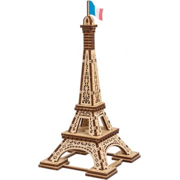 Puzzle 3D din lemn Ugears din 50 piese - Turnul Eiffel, Paris
