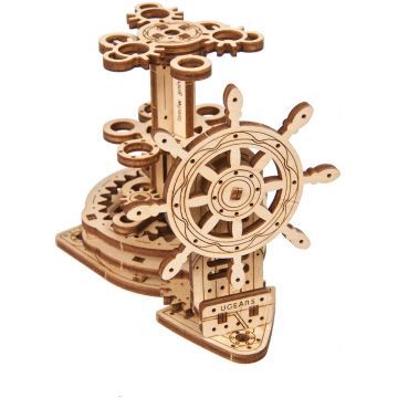 Puzzle 3D din lemn Ugears din 51 piese - Organizator cu roți dințate 2.0