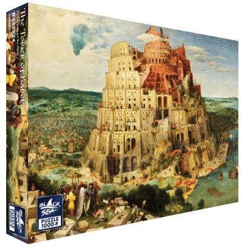 Puzzle Black Sea - 1000 piese, Turnul Babel, Pieter Bruegel cel Bătrân