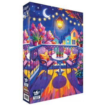 Puzzle Black Sea de 500 piese - Noaptea pe terasă