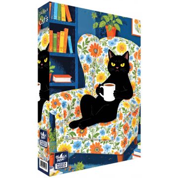 Puzzle Black Sea din 1000 piese - După-amiaza motanului negru