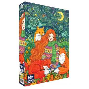 Puzzle Black Sea din 1000 piese - Fata de toamnă