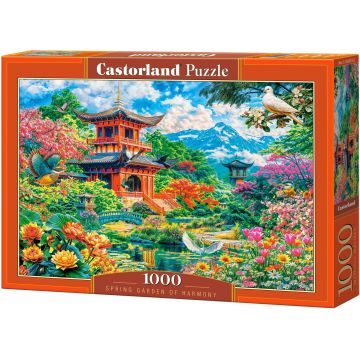 Puzzle Castorland din 1000 piese - Grădina de primăvară a armoniei