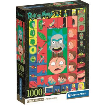 Puzzle Clementoni - 1000 piese Rick și Morty, varianta 3