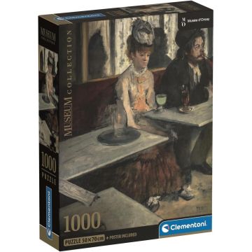 Puzzle Clementoni de 1000 piese - Doi în cafenea