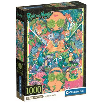 Puzzle Clementoni de 1000 piese - Rick and Morty, varianta 2