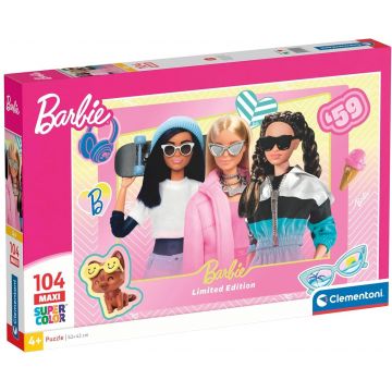 Puzzle Clementoni de 104 piese maxi - Barbie